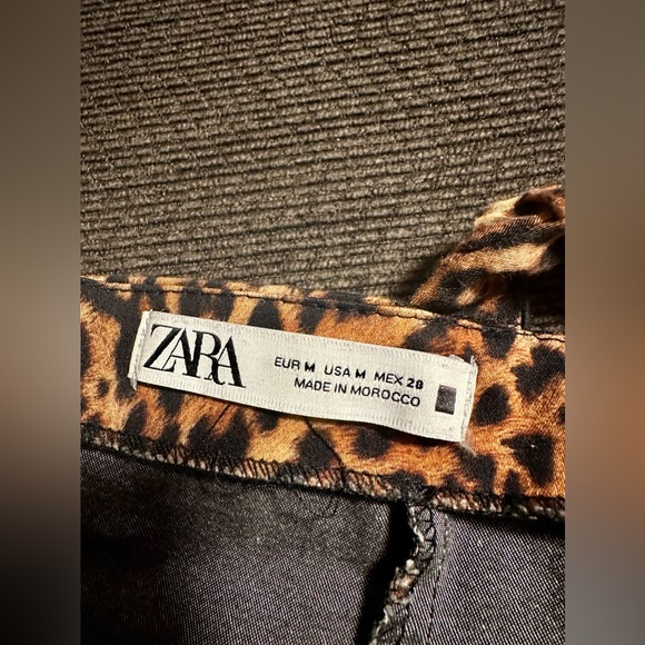 Zara Animal Print Fitted Mini Dress. - Picture 6 of 8